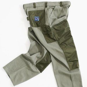 Handmade Cargo Double Knee Painter Pants - Faded Army - Nylon Ripstop